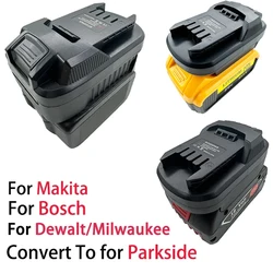 Convertitore adattatore batteria per batteria agli ioni di litio Makita/Dewalt/Milwaukee/Bosch 18/20V per utensile elettrico a batteria al litio Parkside 20V