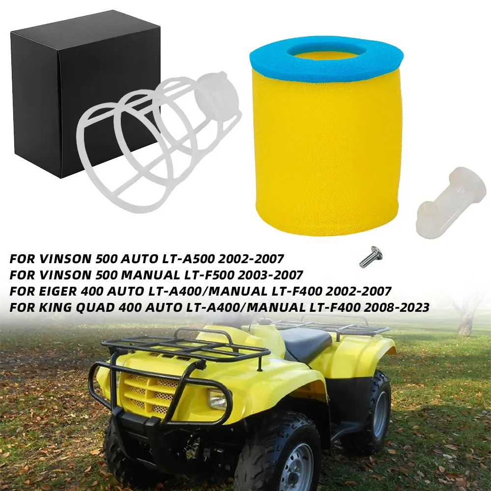 Motorrad-Luftfilter, Ansaugrohr, Reinigung, elektrische Dirt-Bike-Teile für Suzuki Eiger King Quad 400 Vinson 500 Motocross-Teile