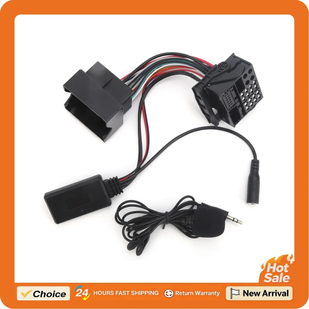 AUX Bluetooth 5.0 Adapter for Opel Models CD30 CD70 DVD90 AUX Bluetooth Adapter 12V with Microphone 59.1in Cable HiFi Sound