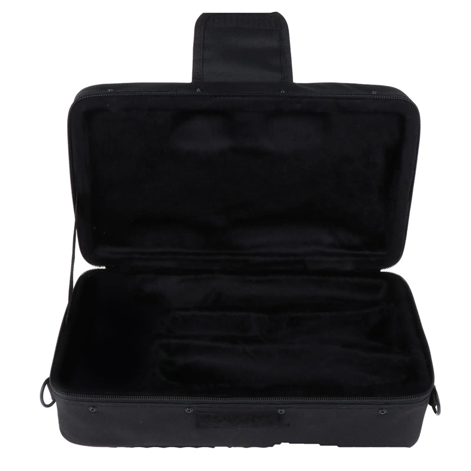 Clarinet Case for Bb Flat Instrument Lightweight Travel Storage Bag with Velvet Interior and Pocket Organizer