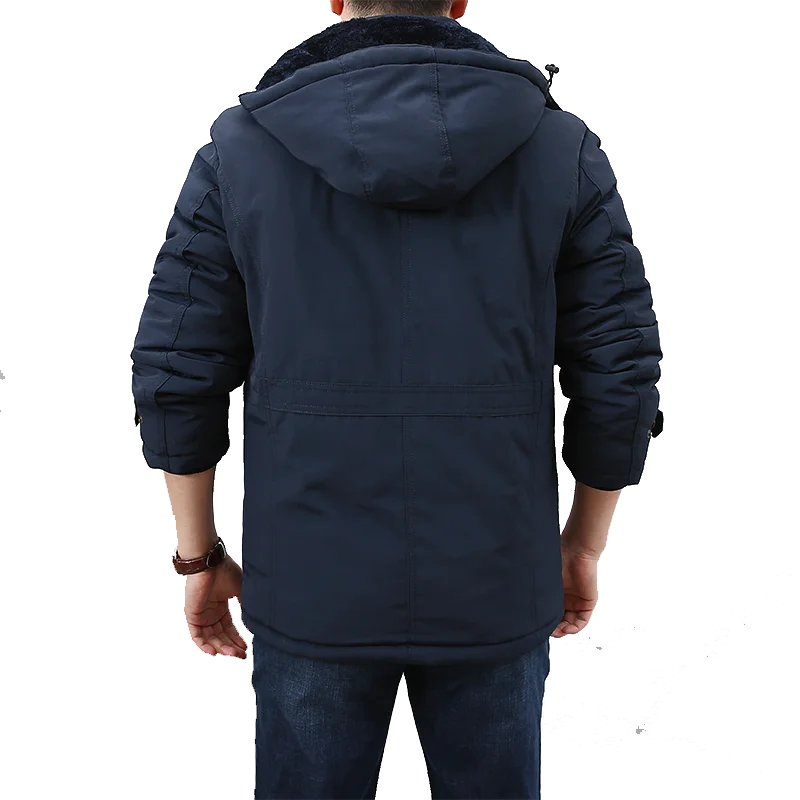 Tactical Military Fleece Bomber Jacket Winter Large Men Clothing Windbreaker Hooded Waterproof Outdoor Trench Coat Pocket Zipper