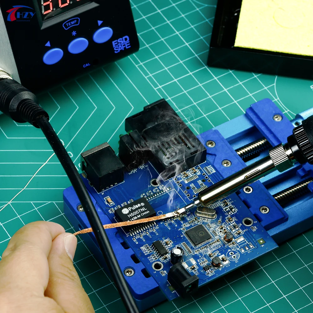 HZY 969D 75 واط سبيكة لحام محطة لحام قابل للتعديل درجة حرارة ثابتة الكهربائية سبيكة لحام محطة لحام إصلاح #6