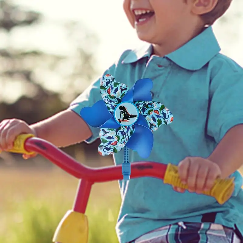 Bicycle Handlebar Windmill Children Bicycle Bike Handlebar Windmill Pinwheel Eye-Catching Bicycle Decorations Spinning Windmill