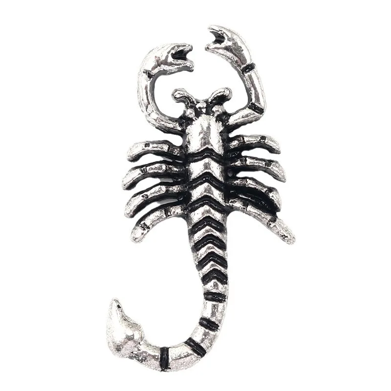 10 pcs Luxury Scorpion Alloy Nail Charm Gold Retro Silver Nails Supplies Jewelry 3D Punk 10*19mm Scorpions Manicure Accessories