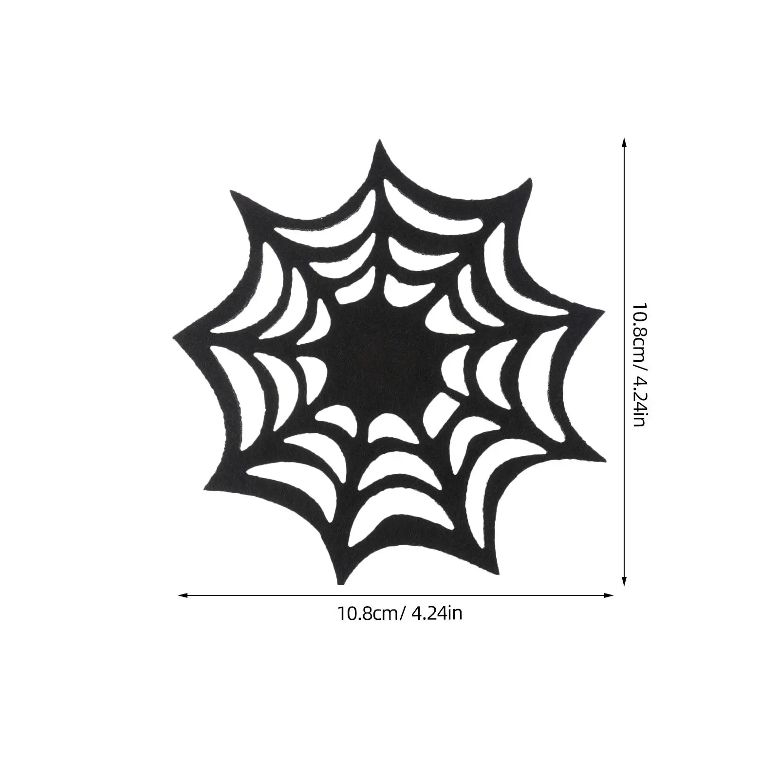 10Pcs Halloween Spider Web Coasters Funny Horror Decor Cool Drink Coasters for Tables Festival Atmosphere Gothic Party
