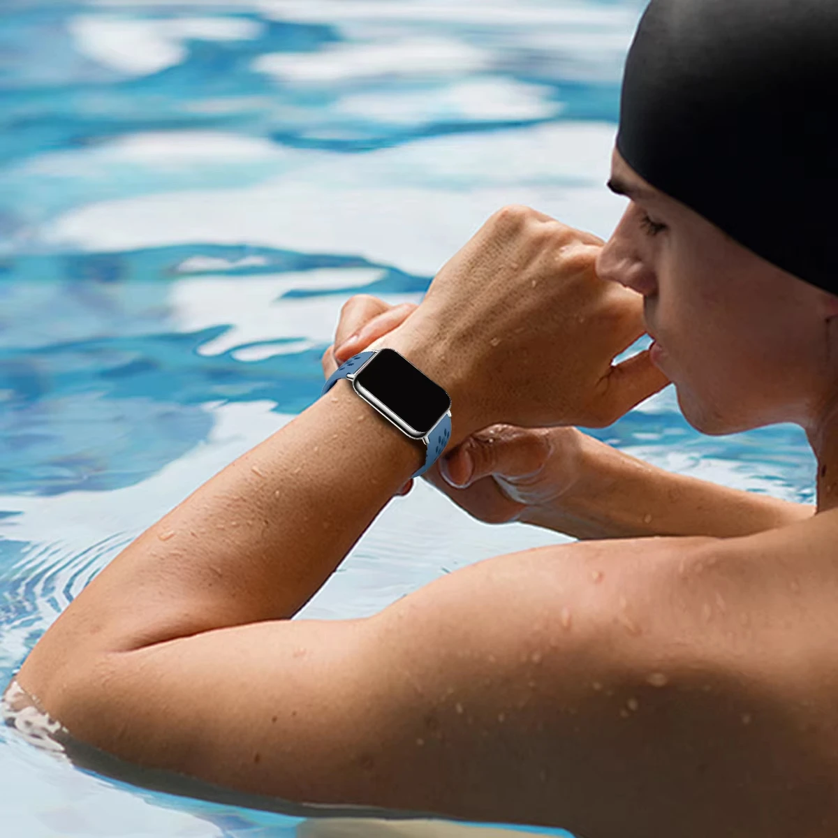 حزام بديل من السيليكون الرياضي لساعة Xiaomi Mi Band 9 Pro/8 Pro سوار ناعم قابل للتنفس لساعة Redmi 5/4 معصمه Correa