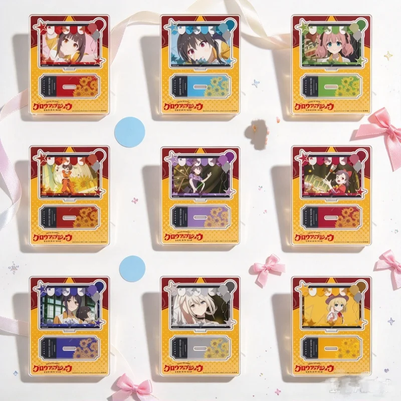 Anime GROW UP SHOW -Sunflower Circus- 15CM Rectangle Big Acrylic Stand Figure Keychain Aoi Yura/Akane Yura/Mizuka Tsurumaki