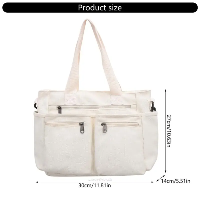 

X5XA Summer Bag Stylish Canvas Handbag For Women Shoulder Bag Suitable For Various Occasion