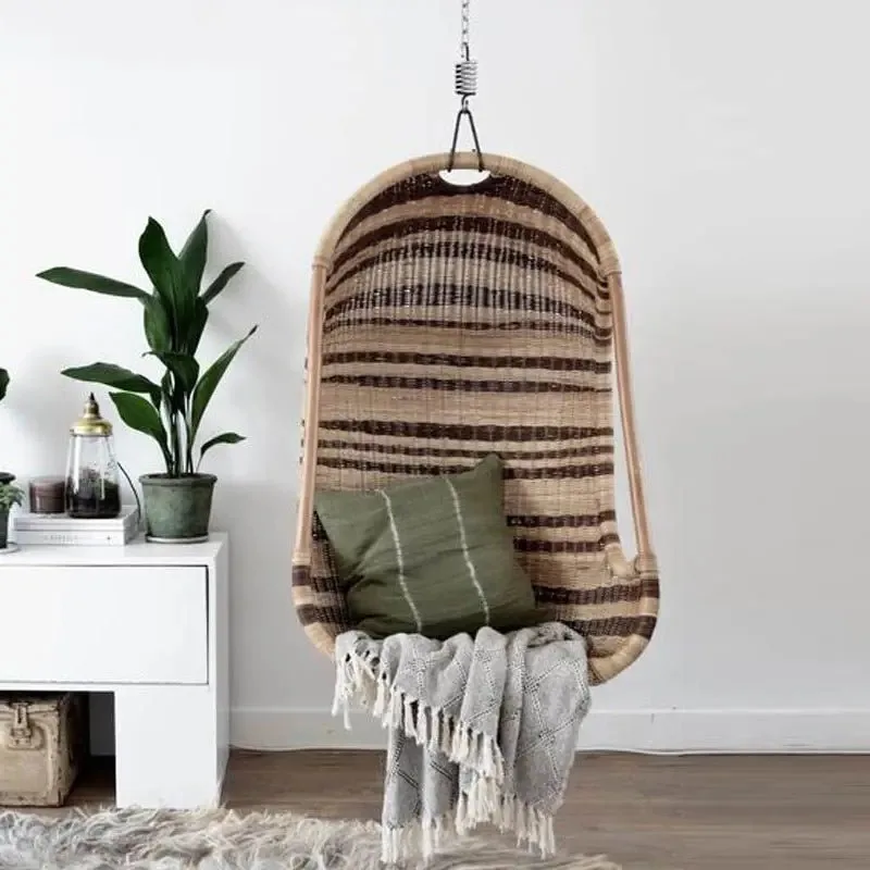 Nest Hanging Basket Chair Rattan Lounge Chair Garden Hanging Balcony