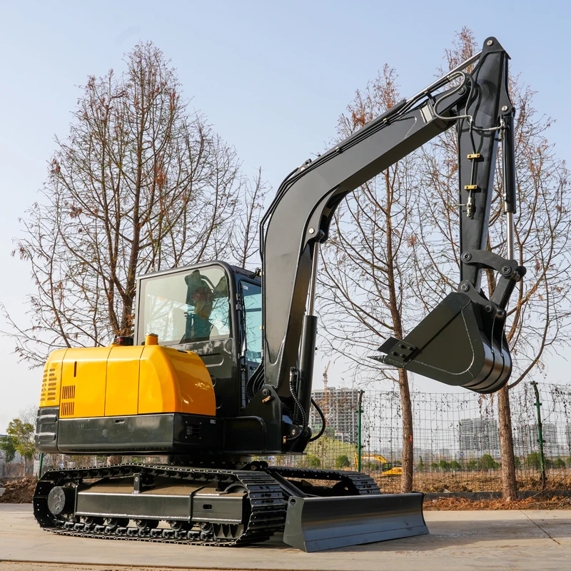 

6T Diesel Mini Excavator | CE Certified Digger for Heavy Duty Construction and Farming
