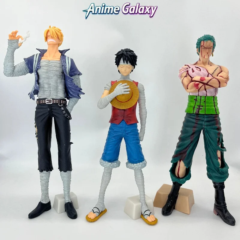 

One Piece Classic Scene Figure, Wounded Roronoa Zoro Bandage Luffy, Sky Island Sanji Statue, Anime Action Figure Collection Mode