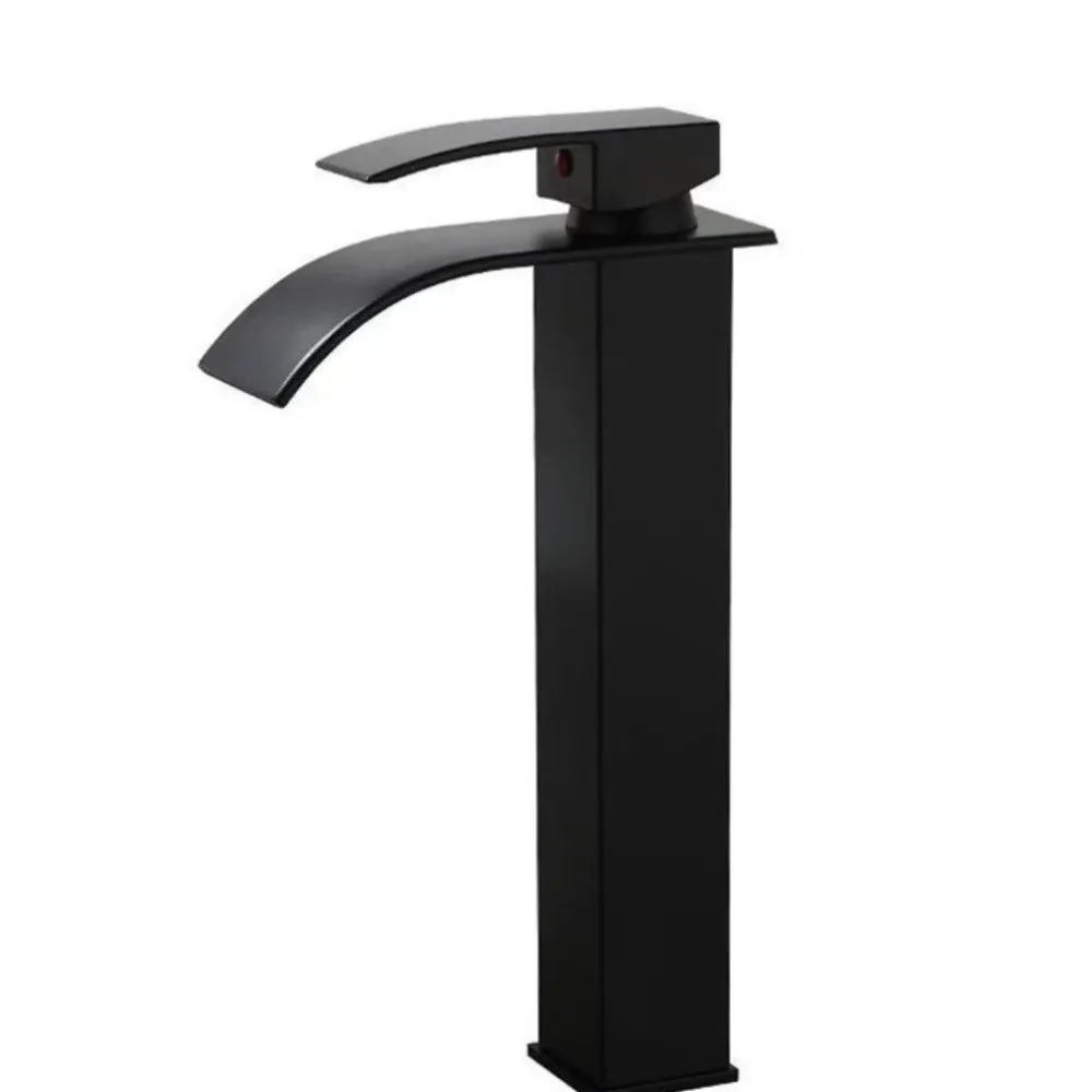 

Countertop Mount Bathroom Faucet Rotary Switch Rust-proof Sink Faucet Sink Tap Square Lavatory Basin Faucet Bathroom