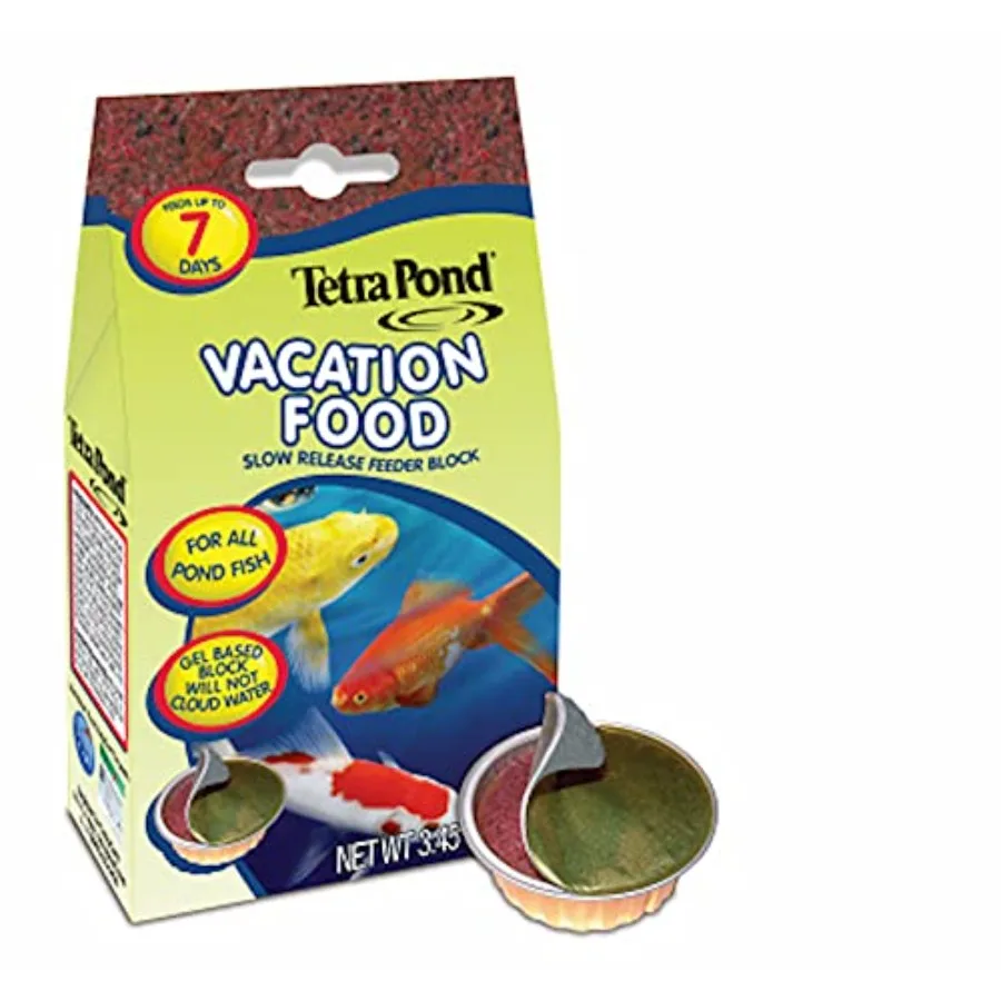 

【Spot goods】4 Pack Pond Vacation Food Slow Release Feeder Block 3.45 Ounce Each