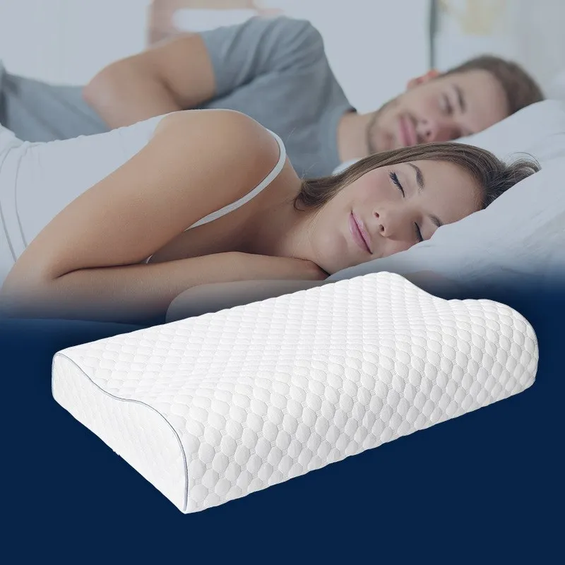 

Memory Foam Pillow For Neck Pain Ergonomics Sleeping Neck Protection Slow Rebound Health Cervical Neck With Pillowcase 60*35*11