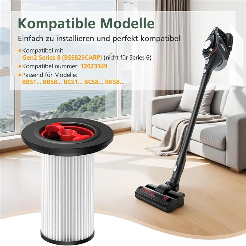 Комплект HEPA-фильтров ABUD-2 для пылесосов Unlimited Gen 2 Series 8, 12036642, 12023349, 12023350, серий BBS и BCS