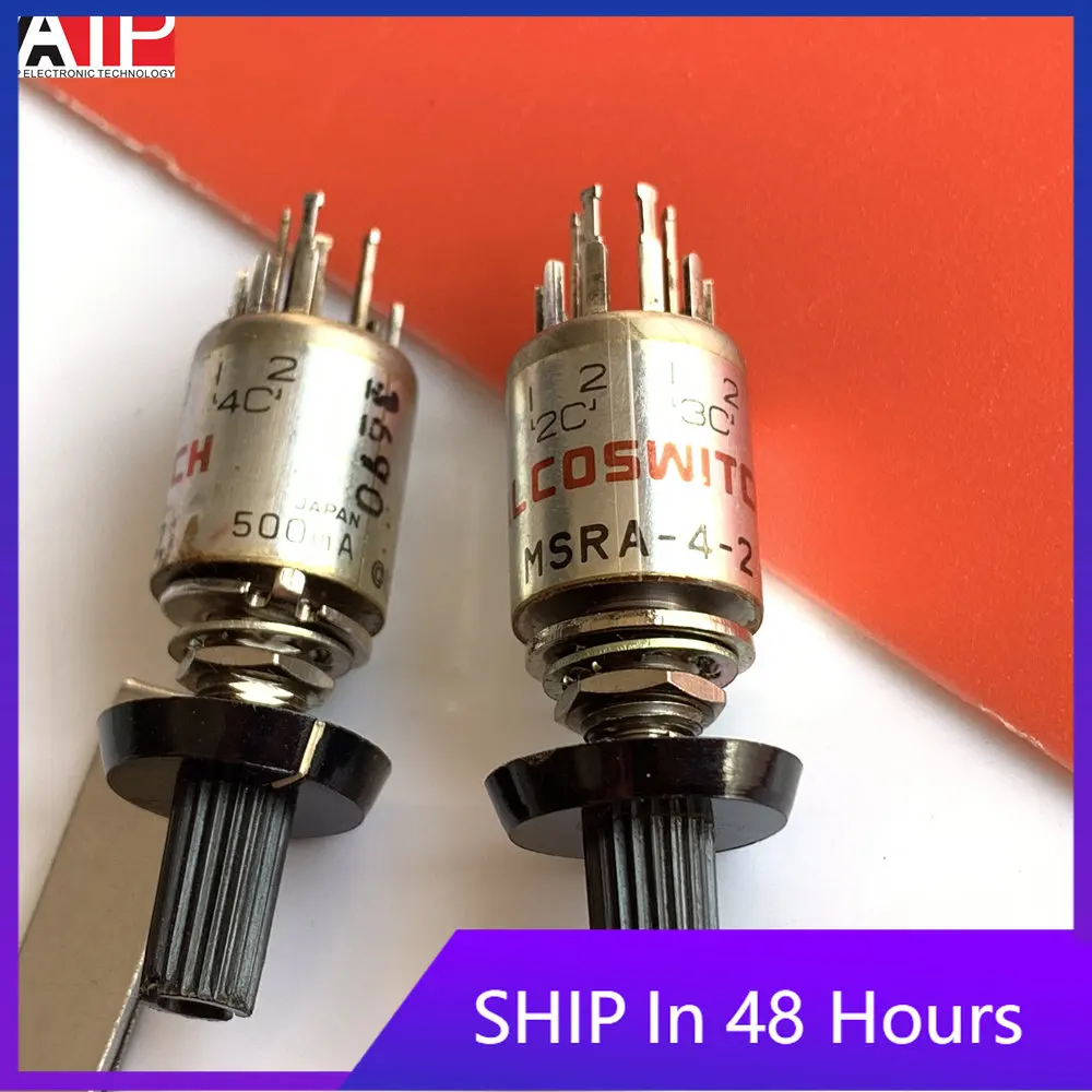 1PCS original imported spot MSRA-4-2 band switch 4 knife 2 gear rotary switch genuine welcome to consult and order.