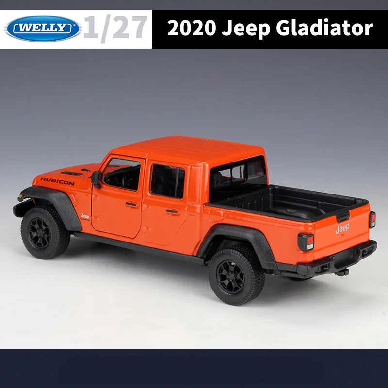 WELLY 1:27 Jeep Wrangler Rubicon Gladiator Alloy Pickup Car Model Diecasts Metal Off-Road Vehicles Car Model Childrens Toys Gift