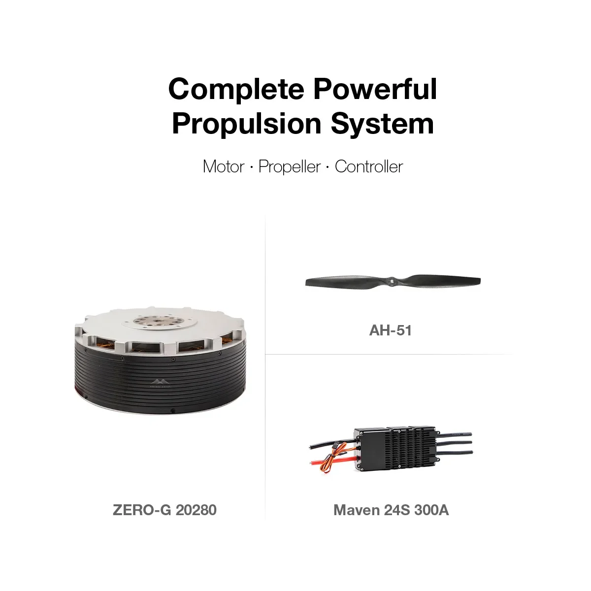 High Power 90KG Thrust Brushless Dr-one Motor 20280 with ESC Propeller for Heavy Lift Dr-one Air-craft Paramotor