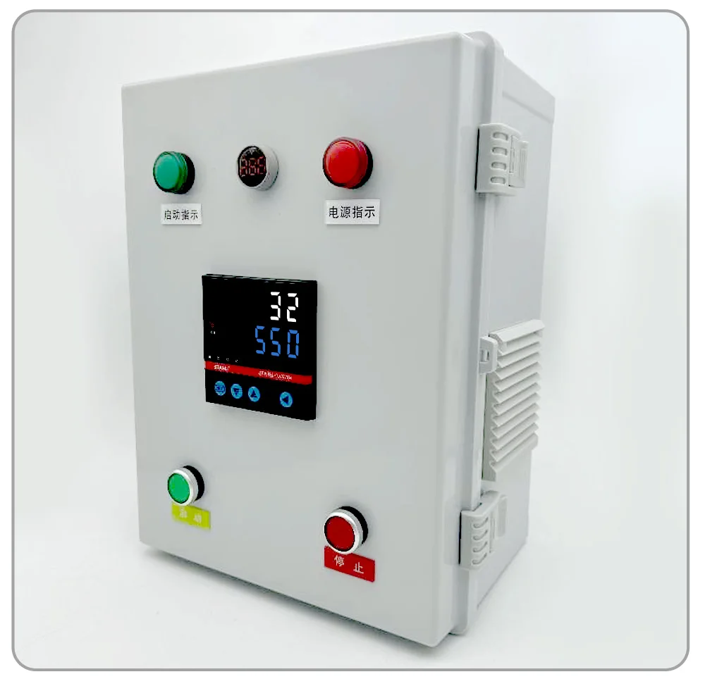 High power 16 kW industrial high pressure hot air blower drying hot air heater digital display temperature regulation