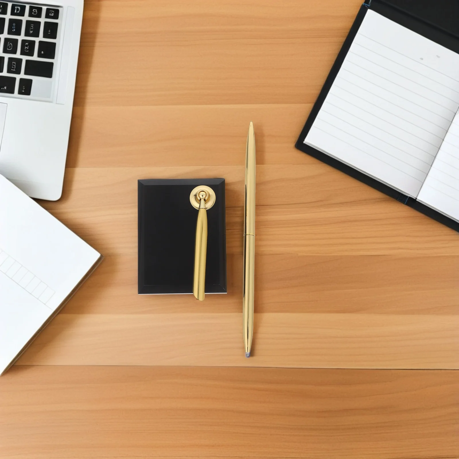 لافتة في القلم: قلم حبر جاف معدني مع قاعدة أكريليك للكتابة السلسة، عرض مكتبي ثابت، عداد الاستقبال، كتاب الضيوف، الزفاف #1