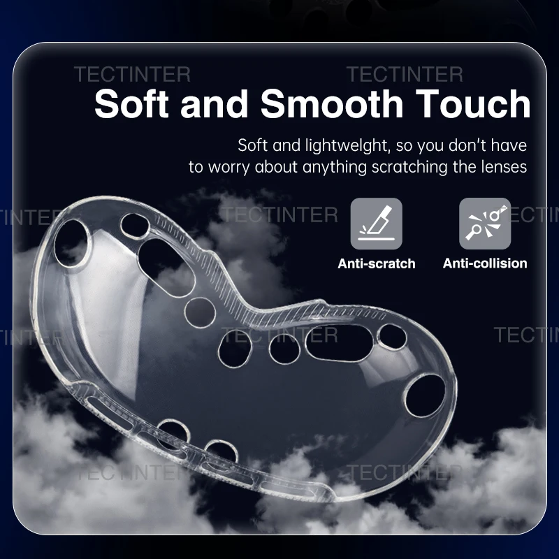 حافظة من السيليكون الناعم من مادة TPU لهاتف Apple Vision Pro VR حافظة واقية مضادة للخدش لملحقات ألعاب سماعة الرأس Vision Pro #5