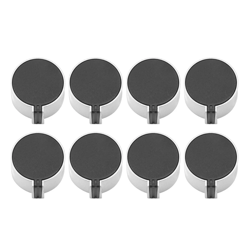 

6Pcs Stove Knobs Replacement 8 Mm D Shaft Control Switch Knobs For Cooker Oven Gas Hob Switches Adapters