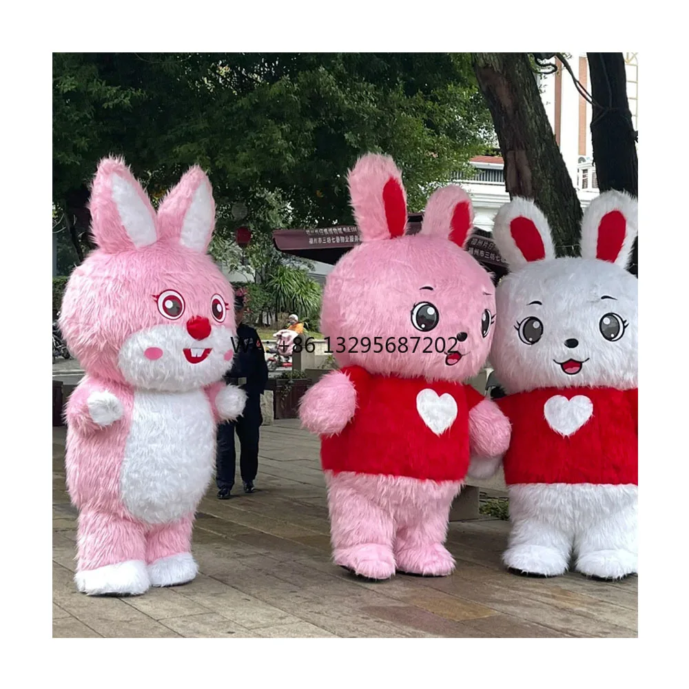 

Halloween Carnival Outdoor Inflatable Mascot Pink Doll Halloween Cosplay Adult Sized Mascot
