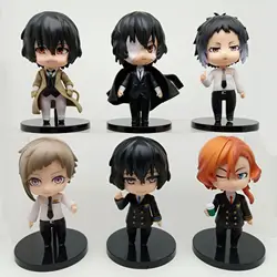 Bungo Stray Dogs Figuras de Anime, Dazai Osamu Nakajima Atsushi Brinquedo, PVC Modelo, Decoração do quarto Coleção, Presente