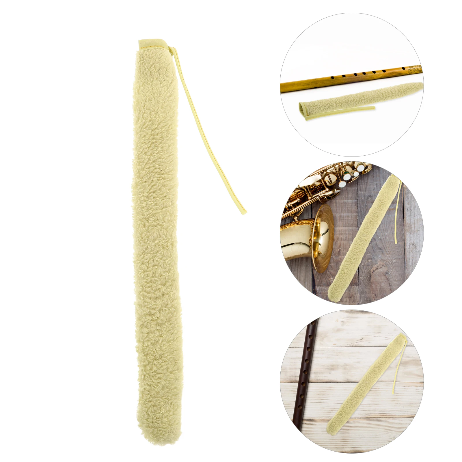 Paño de limpieza de instrumentos de viento, limpiador de cavidad interior de clarinete, tubo de herramientas de tela para flauta para algodón