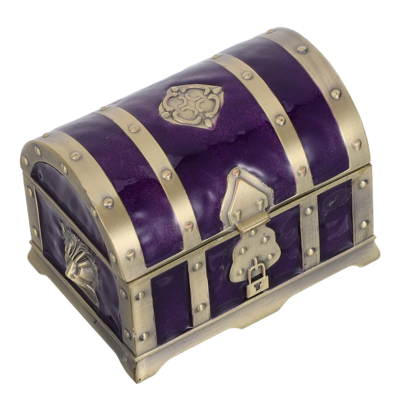Classic European Retro Jewelry Box Compact Decorative Small Desktop Organizer Vintage Style Storage Case for Home Use