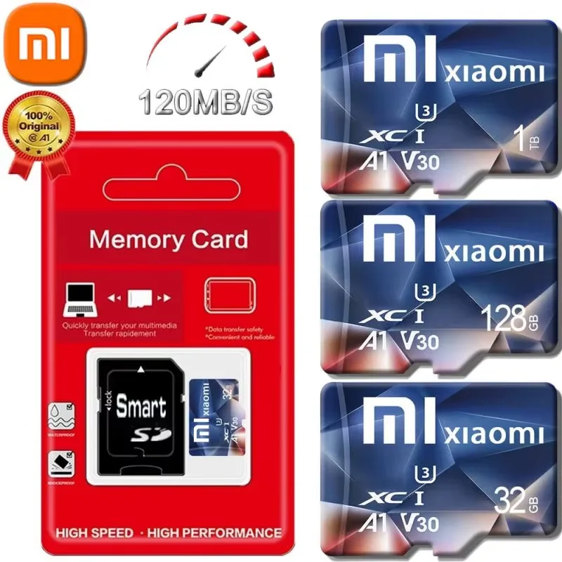 Xiaomi-tarjeta Micro SD Original para Dron, tarjeta de memoria de alta velocidad de 2TB, 1TB, 512GB, 256GB, 128GB, clase TF, equipo de Audio y PC