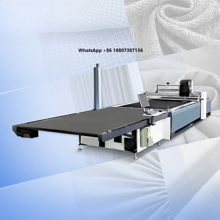 Automatic Intelligent Oscillating Knife Fabric Cutter CNC Multi-Layer Curtains Lace Underwear Cutting Machine