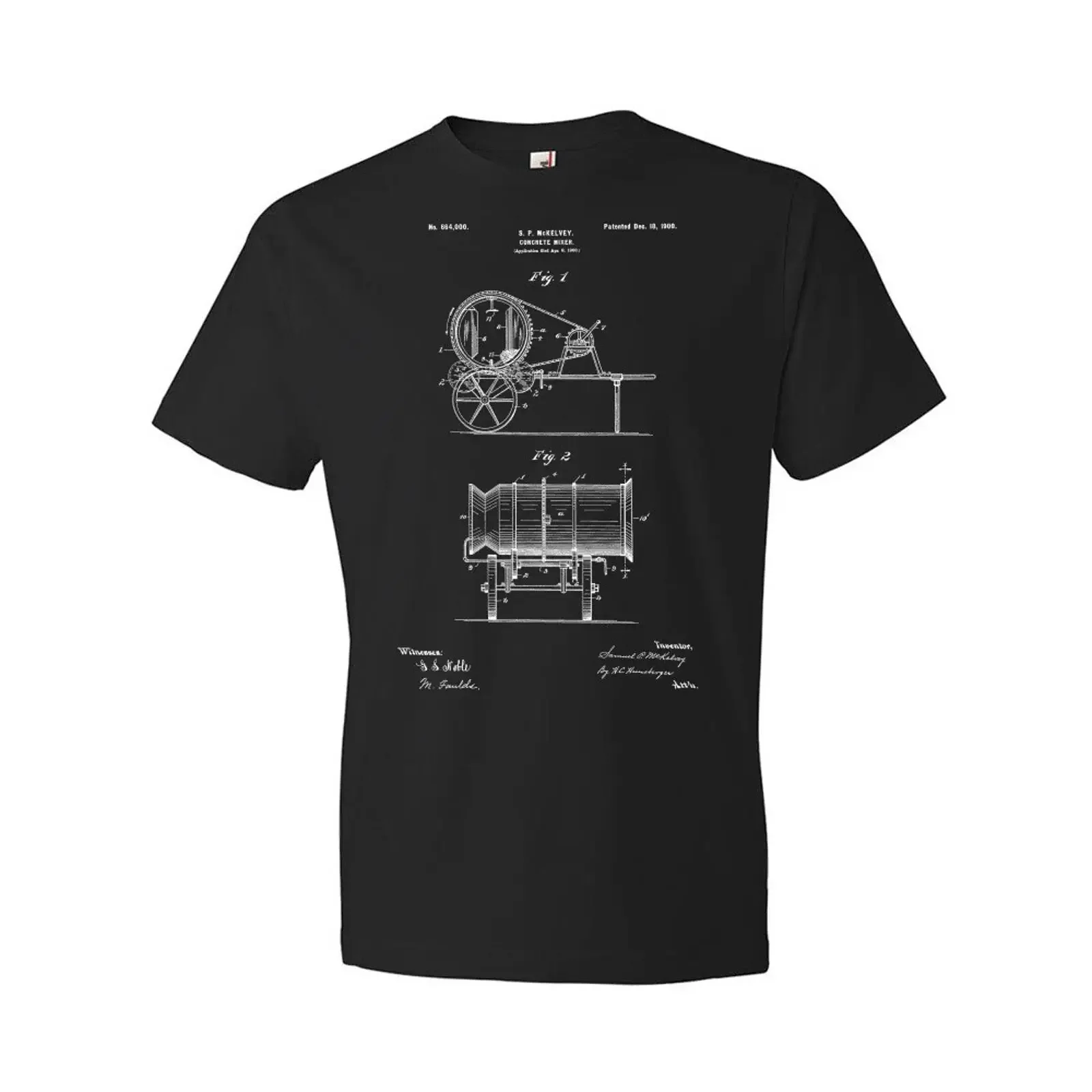 Concrete Mixer T Shirt Road Worker Contractor Construction vintage Washed Soft streetwear Versatile Top For Everyday Wear homme