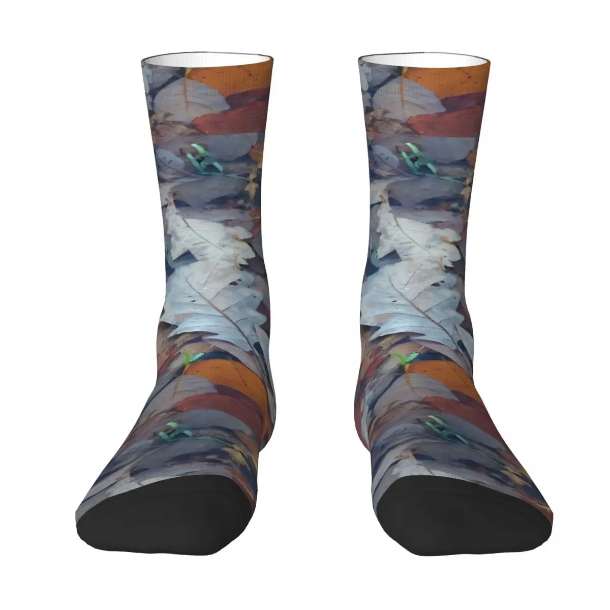 Winter Leafs In Water Real Tree Camouflage Unisex Winter Socks Outdoor Happy Socks street style Crazy Sock