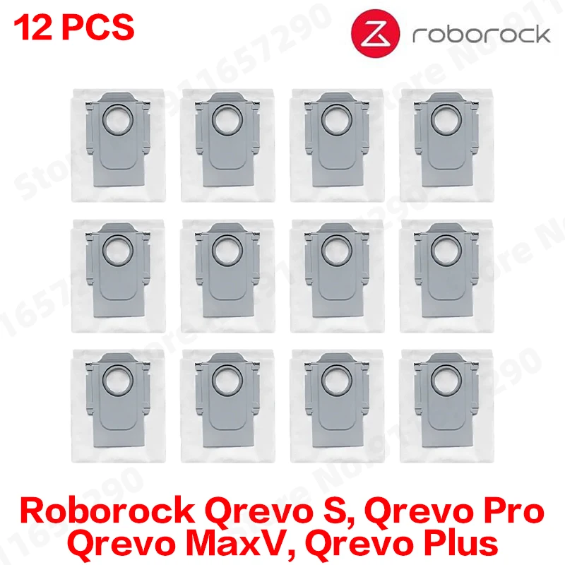 Roborock Qrevo S, Qrevo Pro, Qrevo MaxV, Qrevo Plus onderdelen: hoofdrol, zijborstel, filter, dweilpad, doek, stofzak