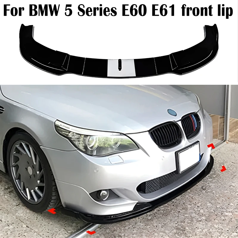 

For BMW 5 Series E60 E61 523i 525i 528i 530i 535i 540i 550i 2005-2010 Car Front Bumper Lip Splitter Diffuser Body Kits Bumper