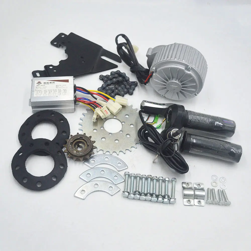 24V/36V 450W Electric Bike Kit Electric Bike Conversion Kit Can Fit Most Of 21/24 Speed Bicycle Use Spoke Sprocket Chain Drive