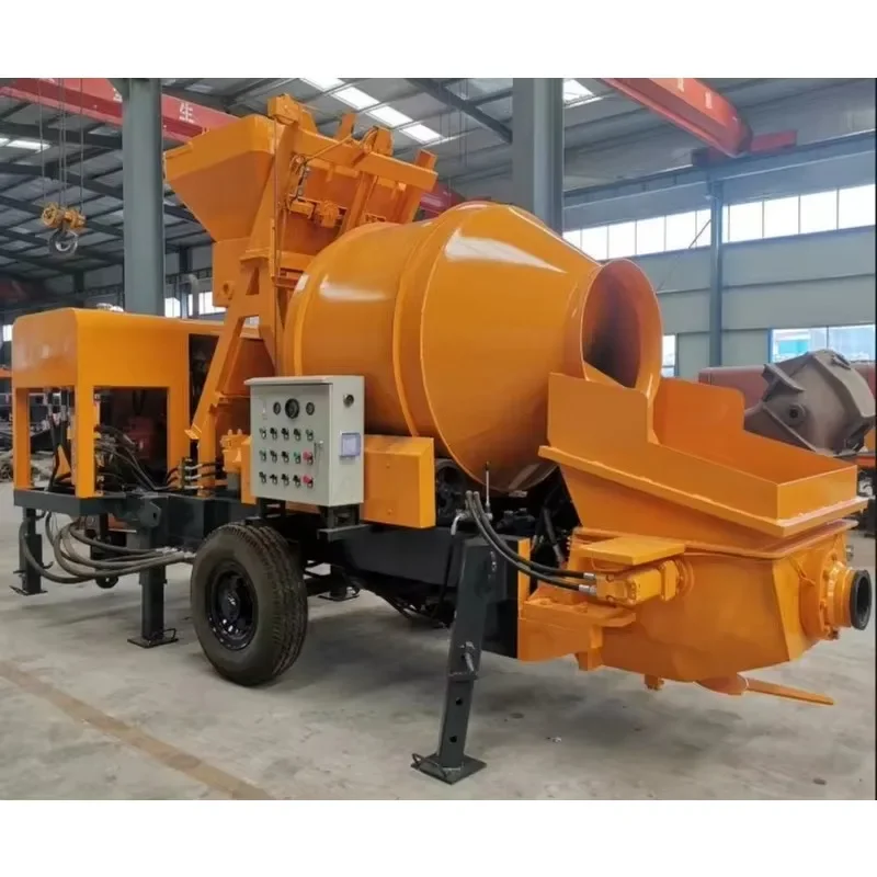 Fully Hydraulic Power Diesel Cement Mini Concrete Pump with Mixer Price for Construction Works for Sale for Building