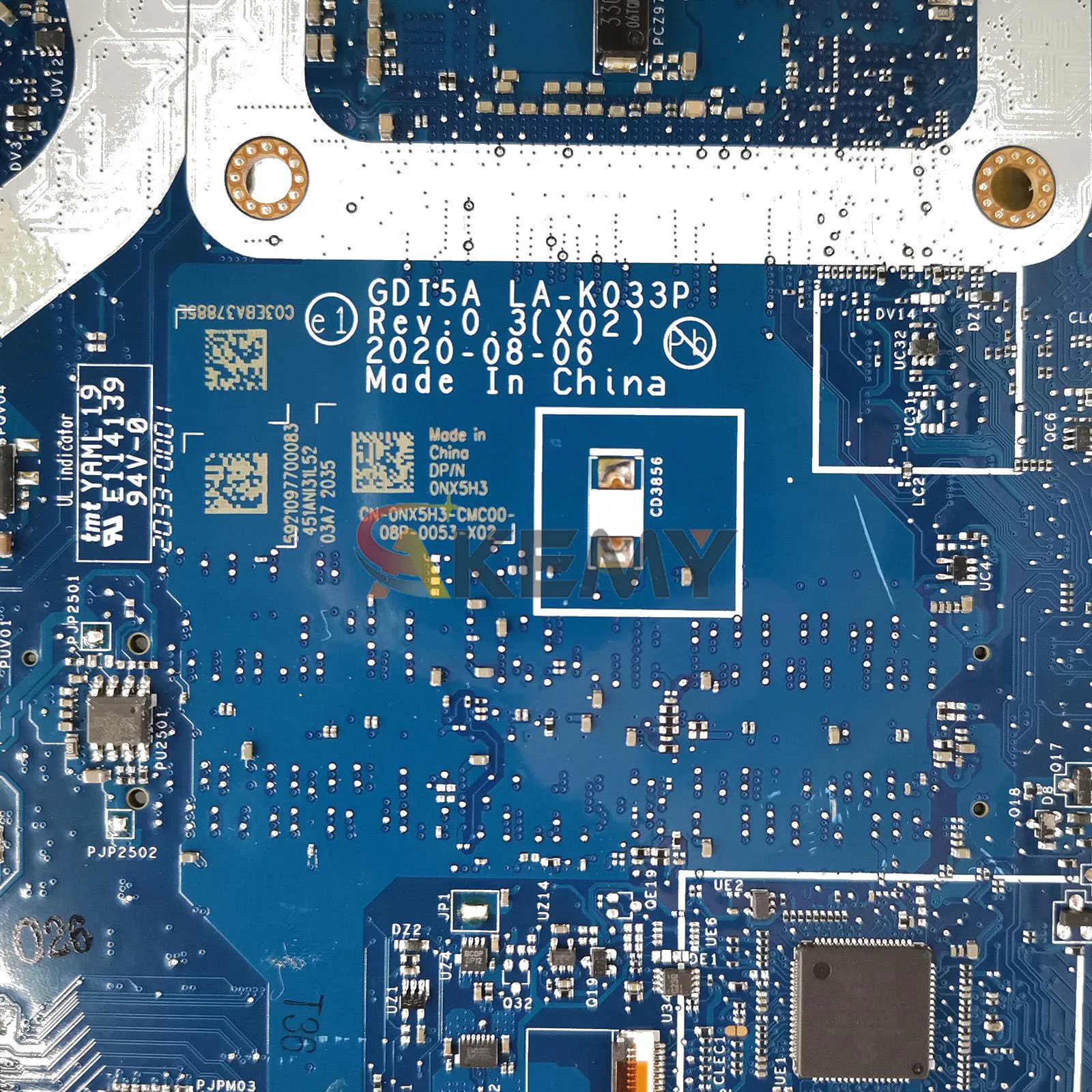 GD15A LA-K033P for Dell Inspiron 3500 3501 Vostro 3400 Laptop Motherboard with i3 i5 i7 CPU GPU MX330 2G DDR4 100% Tested OK