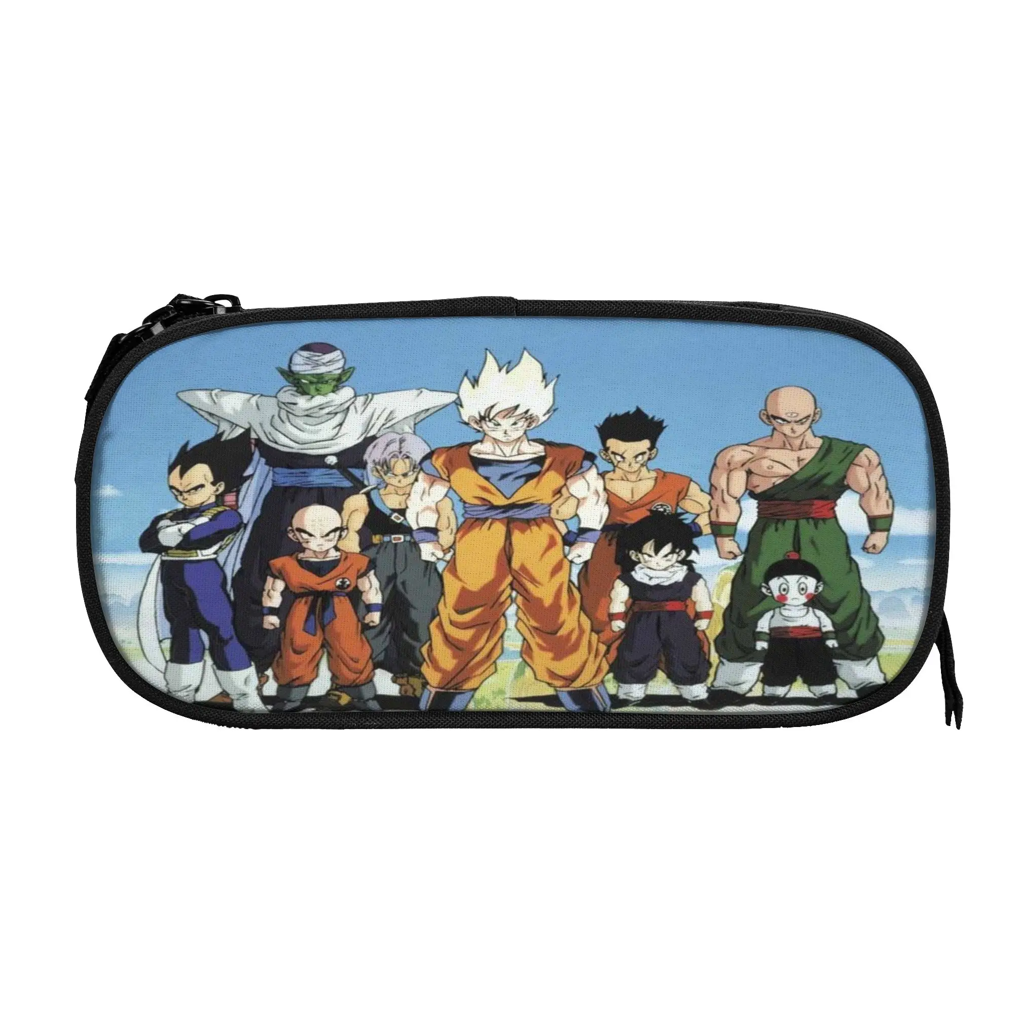 

Large Pencil Pouch DBZ dragonballz d-dragon-ball-l Merch Double Layer Pencil Box Women Makeup Bag Amazing Gift