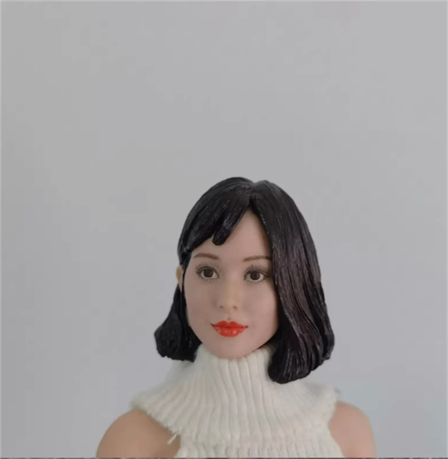 

1/6 Asia Beauty expression PVC Anime Movie Female Head Carving Soldier Model F 12"figure For 12 inch PH Tbleague figure