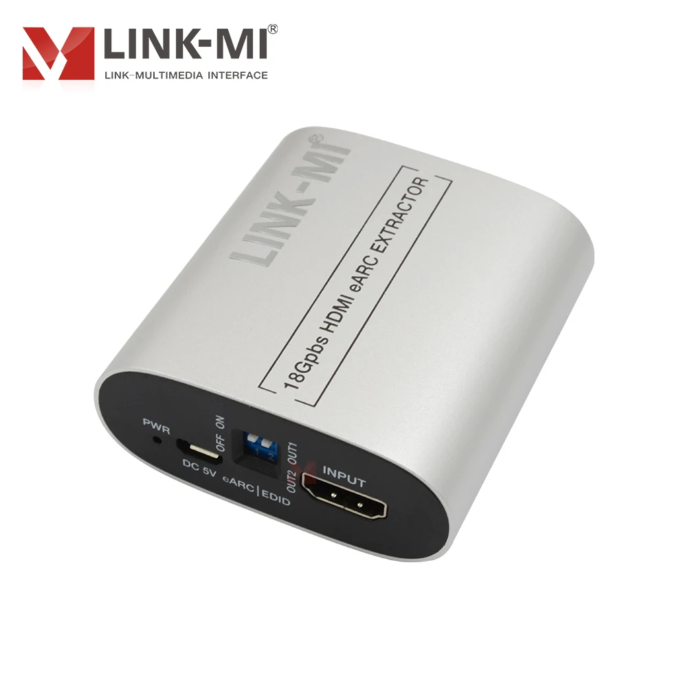 18Gbps HDMI eARC Audio Extractor, Support 4K@60Hz HDR, Dolby Atmos/DTS:XPassthrough, HDMI 2.0b with CEC & EDID Management