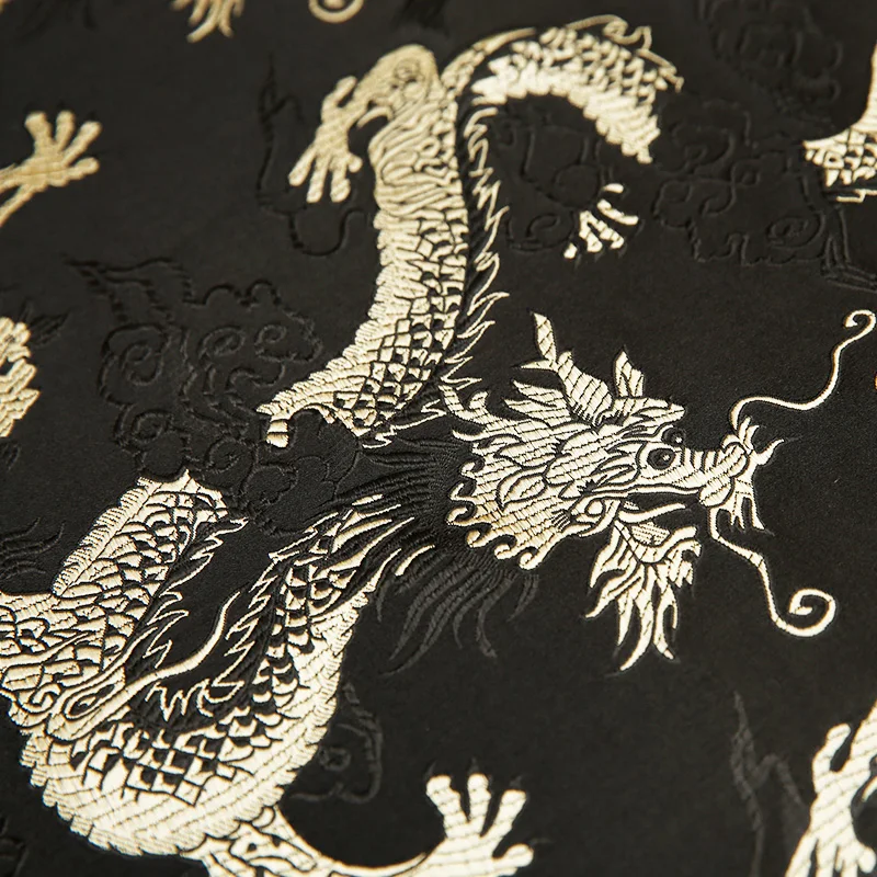 Vintage dragon pattern brocade jacquard garment sewing fabrics diy cheongsam dress designer patchwork Support drop shipping