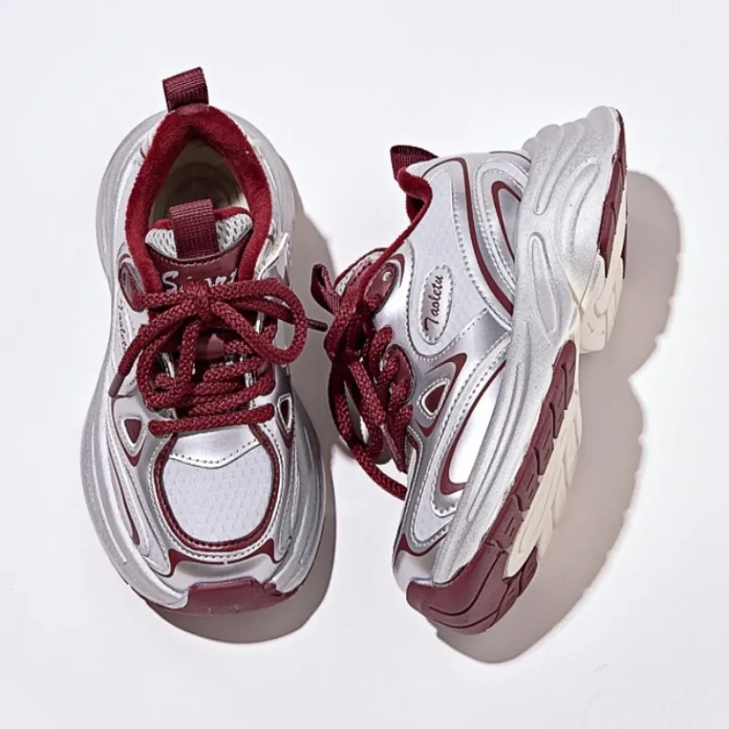 أحذية شتوية للأطفال بمقدمة واسعة مع إضافة أحذية كاجوال من القطن العازل المخملي للأولاد مضادة للانزلاق أحذية جري للتدريب للفتيات #2