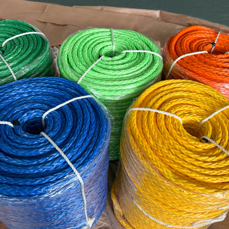 UHMWPE High Performance Rope 12 Strands Braid Mooring Line/ Heavy Lifting