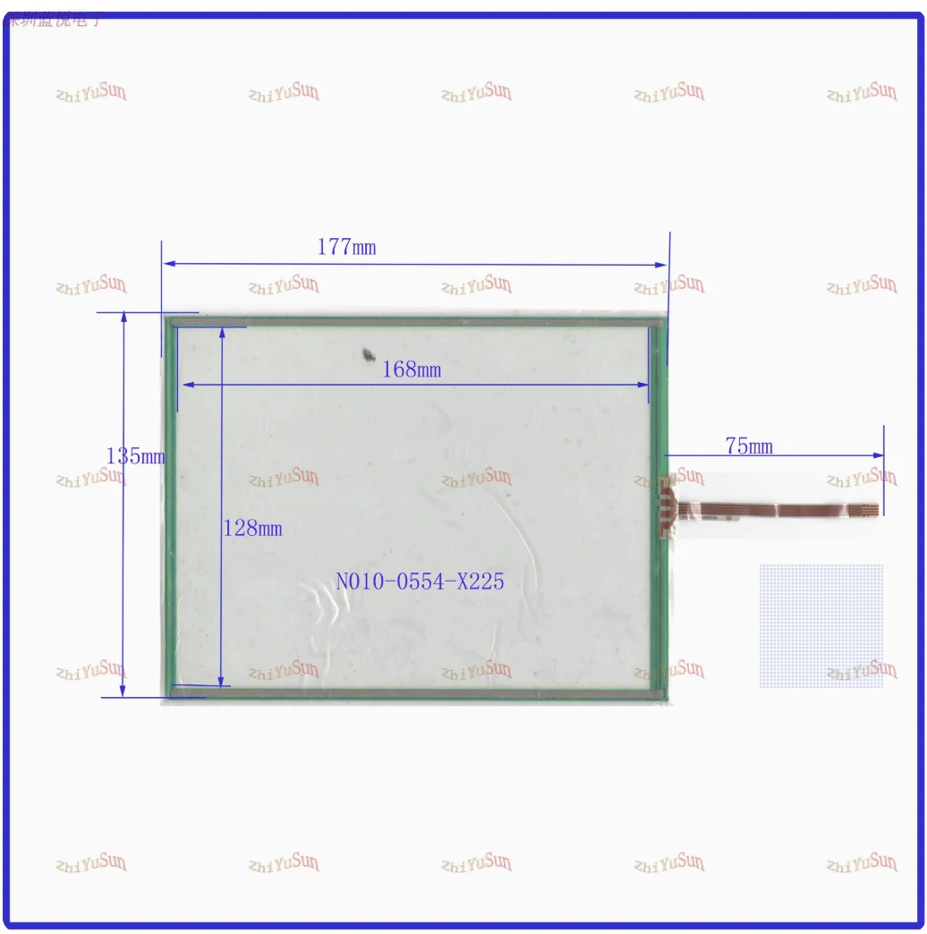 

N010-0554-X225 8-inch industrial original touch handwriting external screen four wire resistor 177 * 135