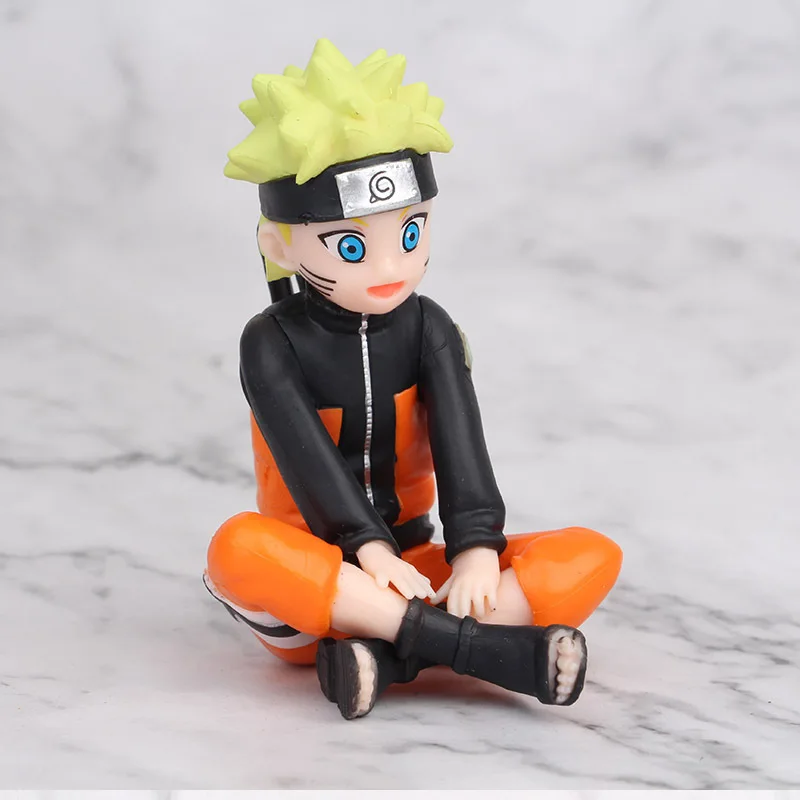 11PCS/Set Anime Tailed Beasts Naruto Q Edition Figure Toys Naruto Nine Tailed Fox Cute Anime Character PVC Action Collectible