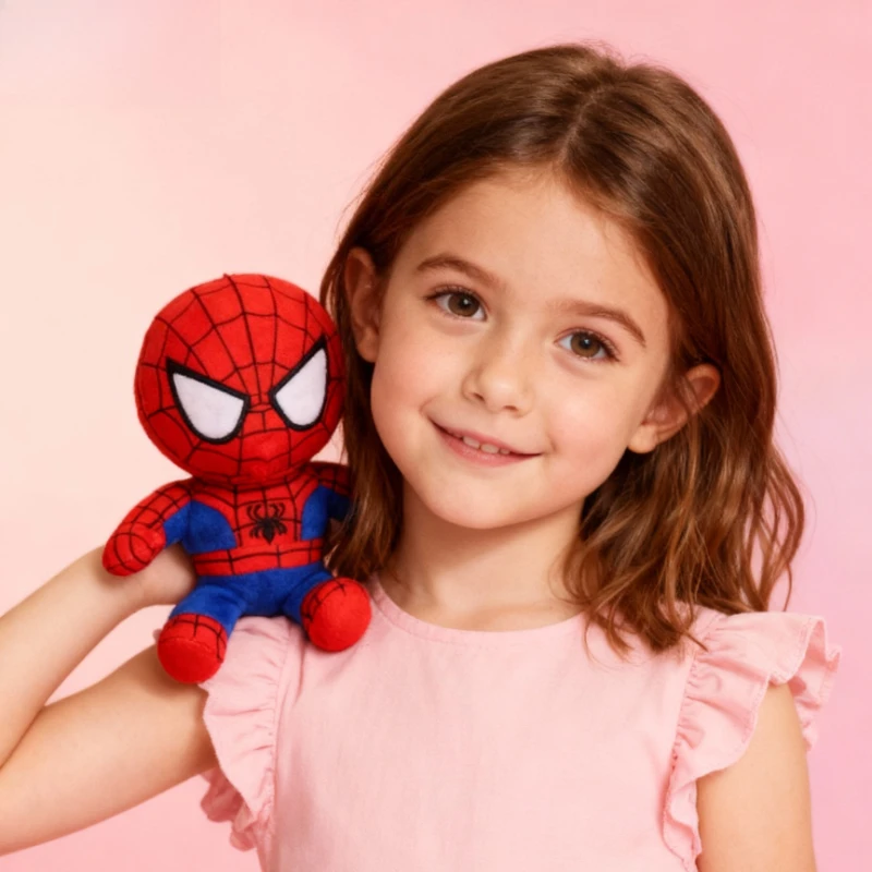 핫 마블 시리즈 봉제 인형 만화 캐릭터 스파이더맨 아이언맨 캡틴 아메리카 봉제 인형 생일 선물