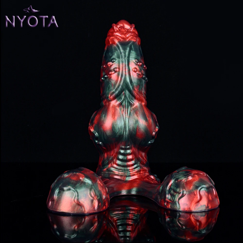 

NYOTA Huge Dog Knot Dildo Anal Sex Toys For Women Vagina Masturbator Anus Dilator Butt Plug Fantasy Silicone Penis Adult Toy 18+