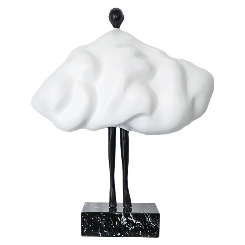 Cloud people ornament living room creative cartoon sculpture table model room soft decoration hotel lobby sales office art